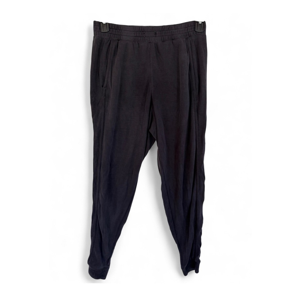 FP Movement Free People Joggers Black Washed Black Elastic Waist Size Medium